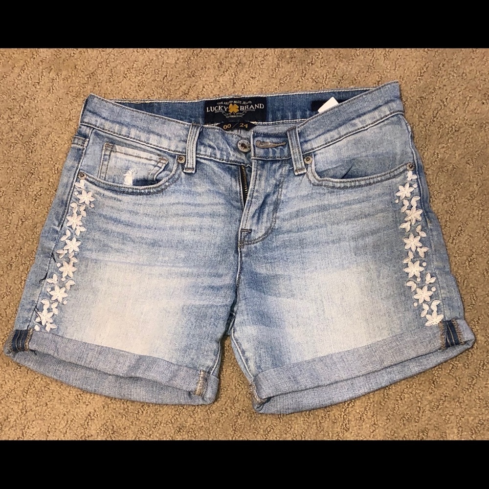 Lucky Brand The Roll Up Jean Shorts
